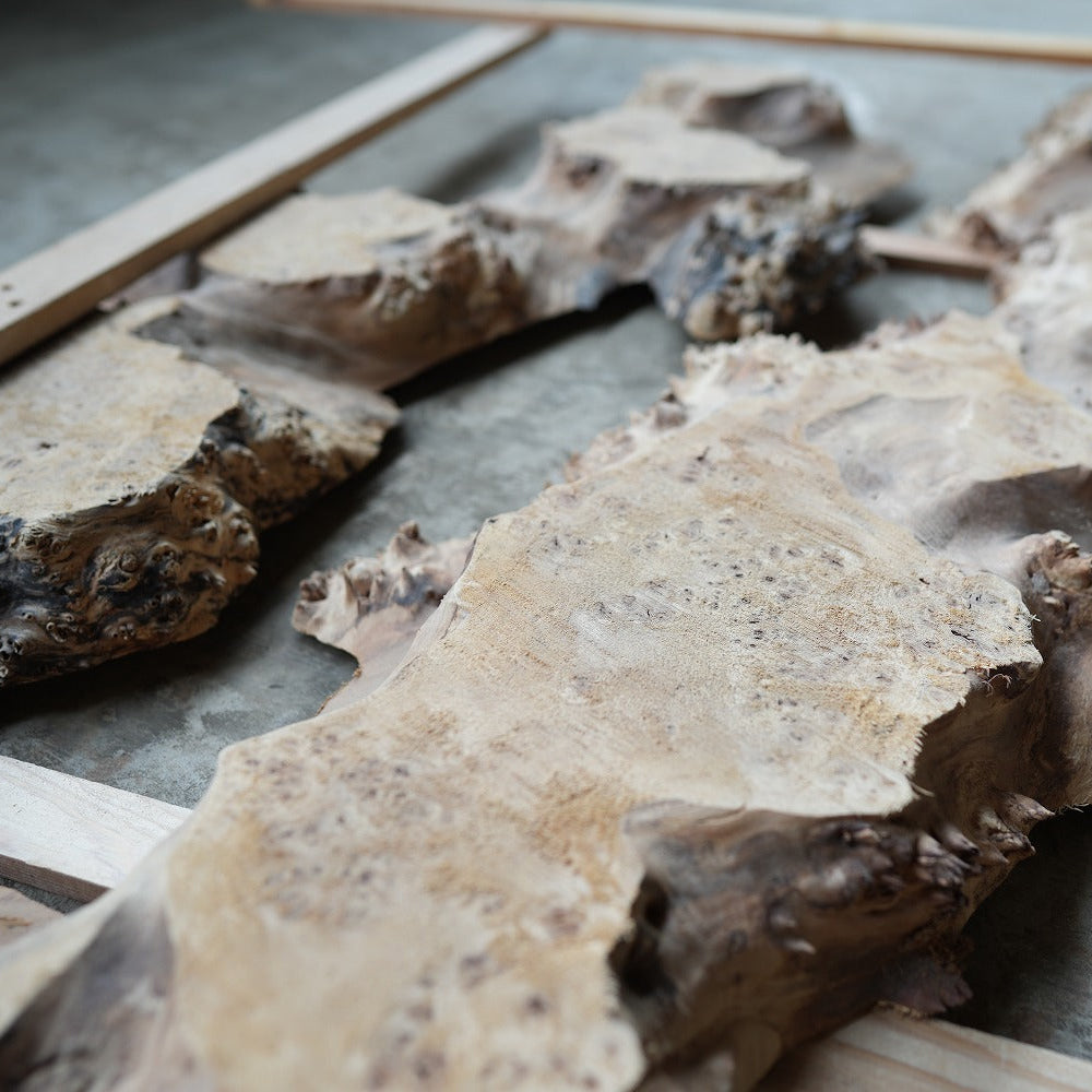 ポプラ一枚板 レジンテーブル