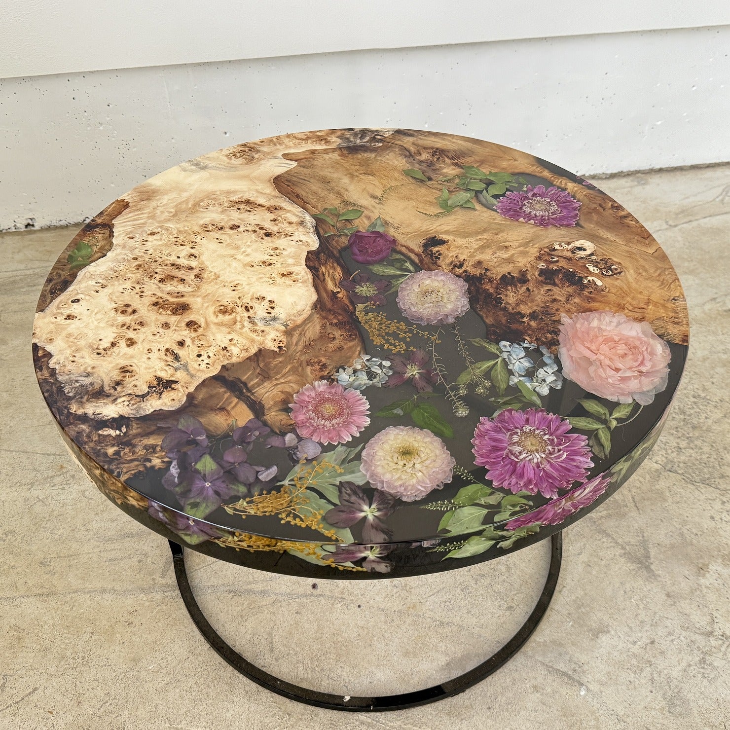 Poplar Hexagonal Ocean Resin Table