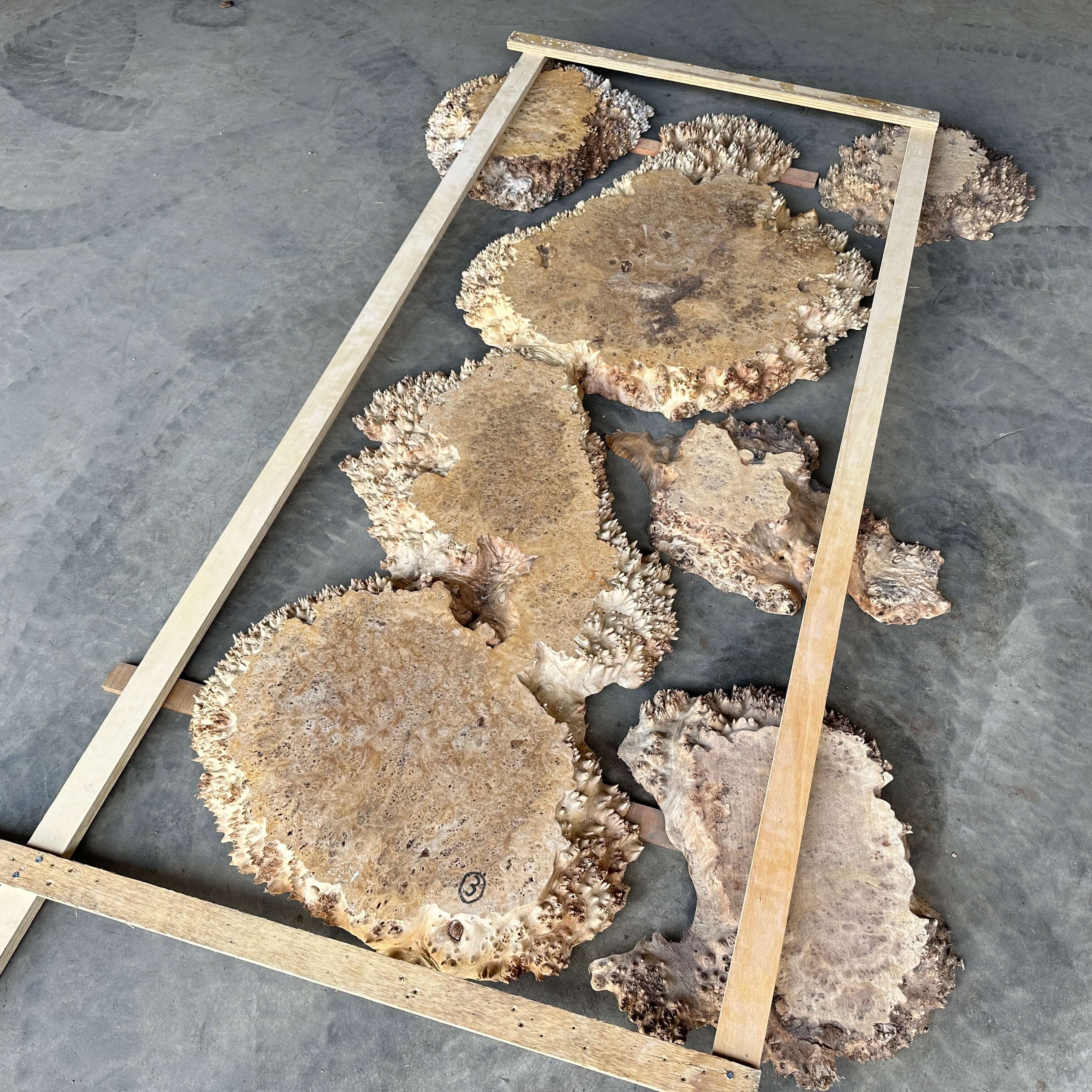 Poplar Live Edge Resin Table