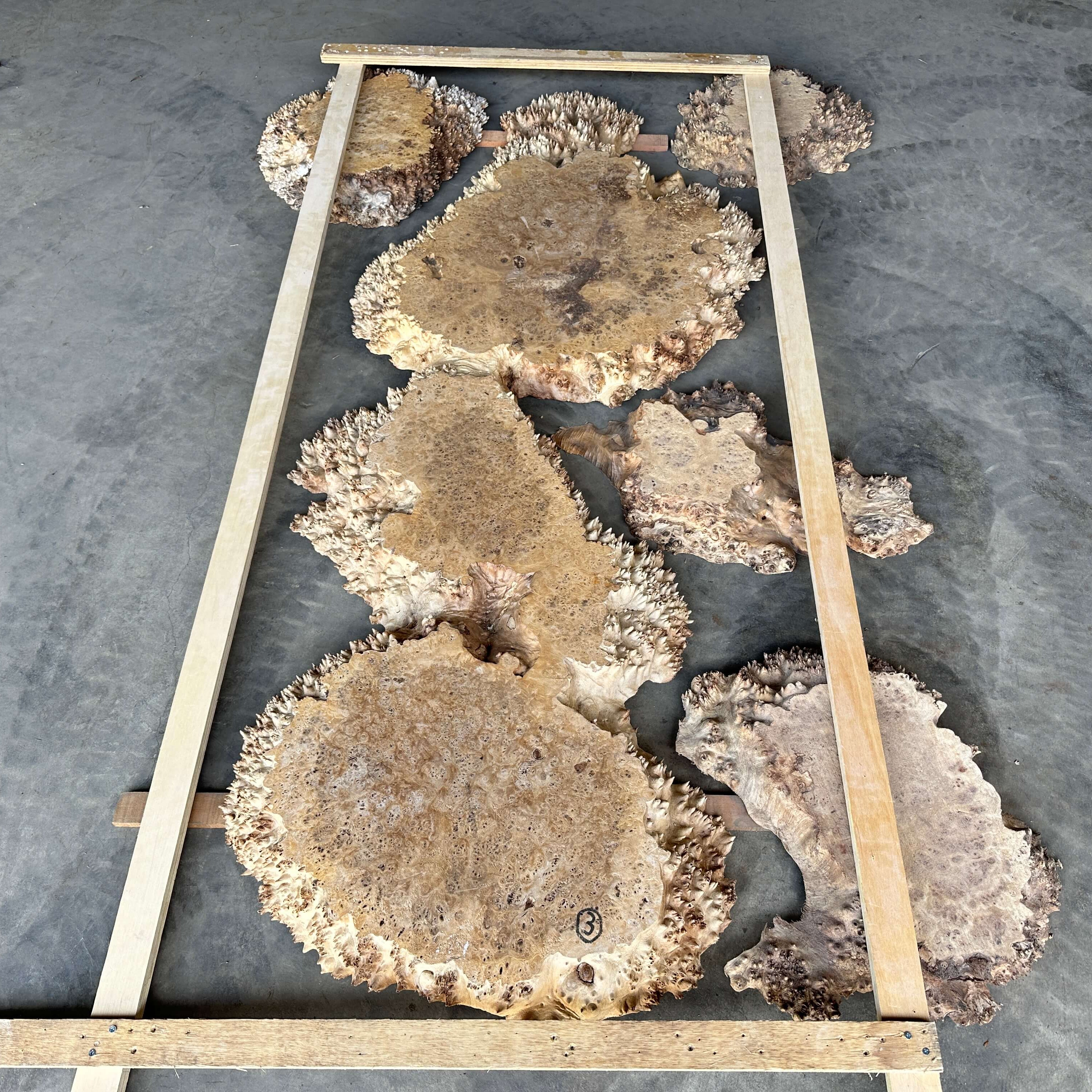 Poplar Live Edge Resin Table