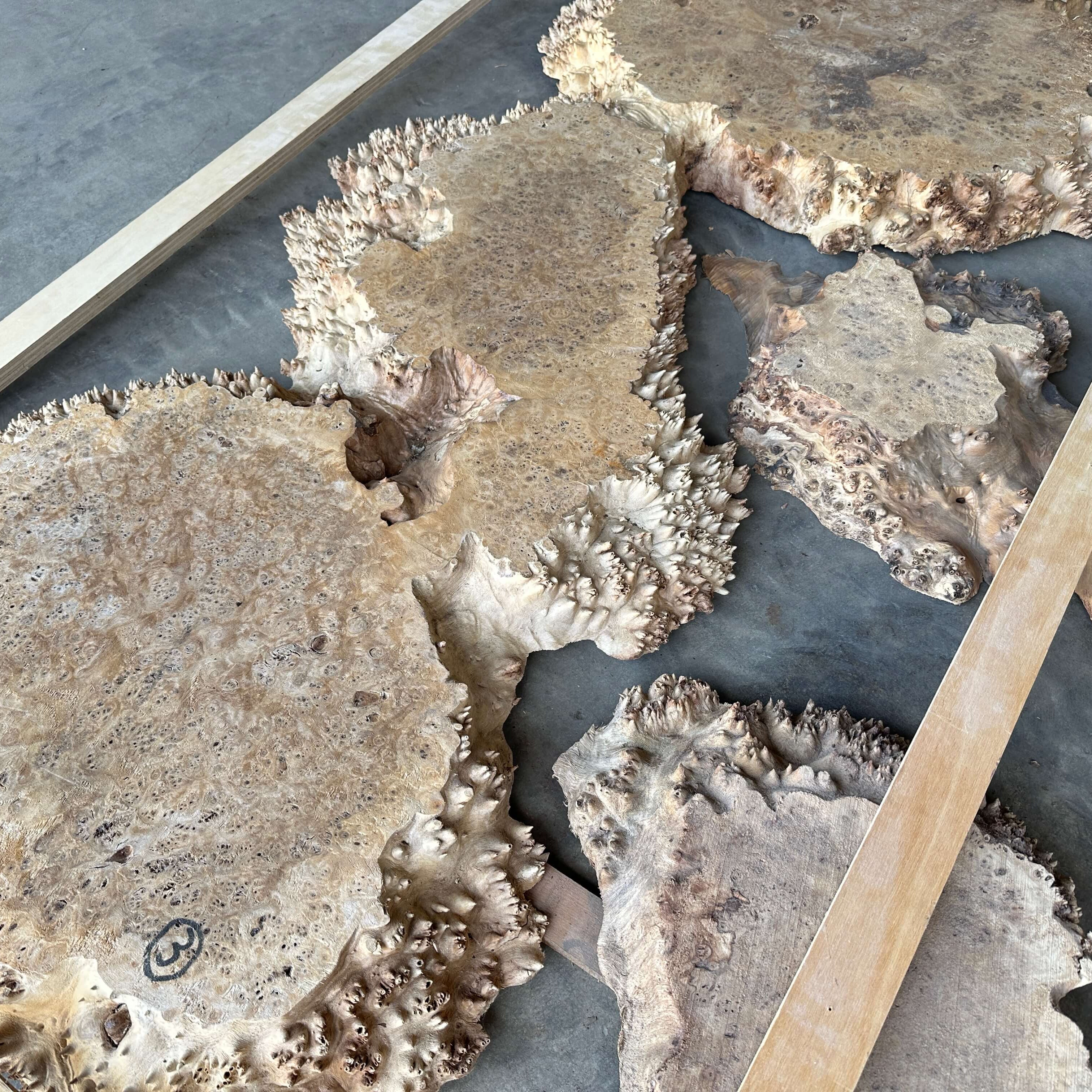 Poplar Live Edge Resin Table