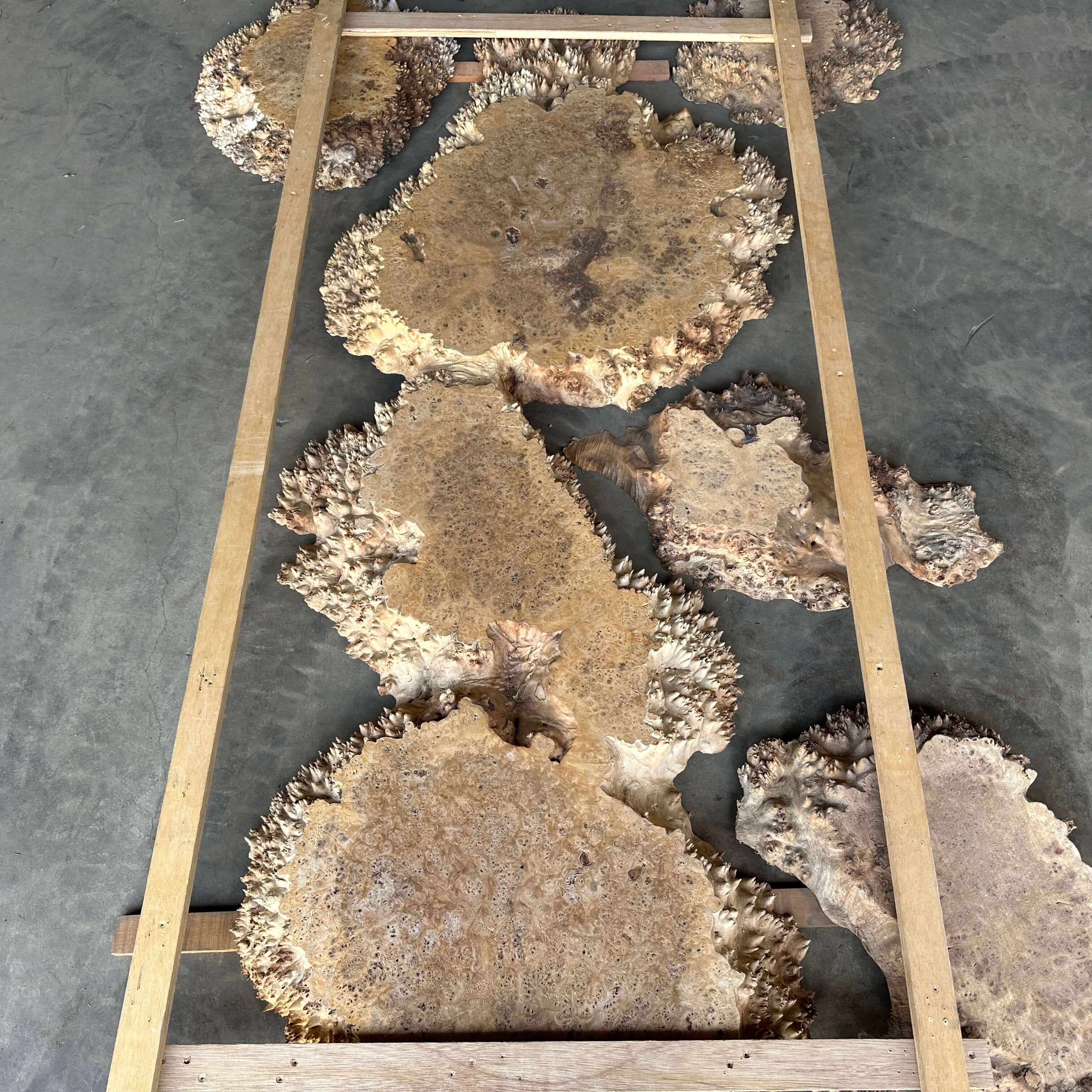 Poplar Live Edge Resin Table