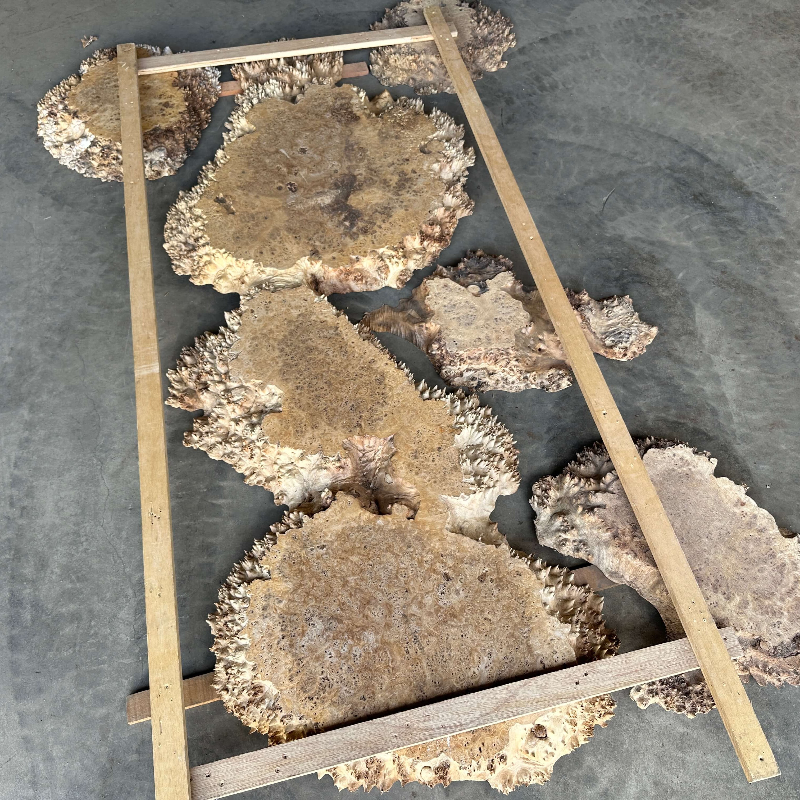 ポプラ一枚板 レジンテーブル