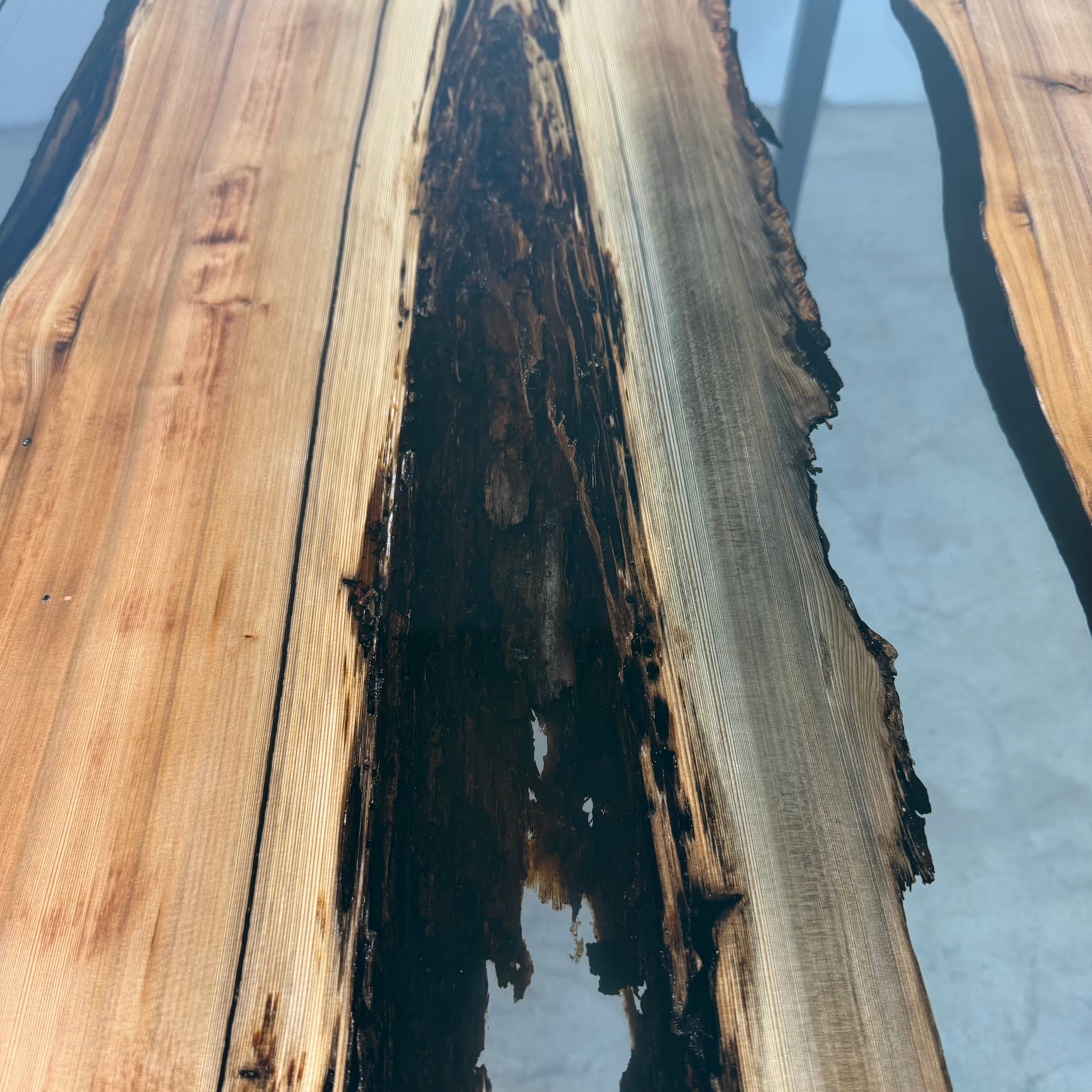 Poplar Hexagonal Ocean Resin Table
